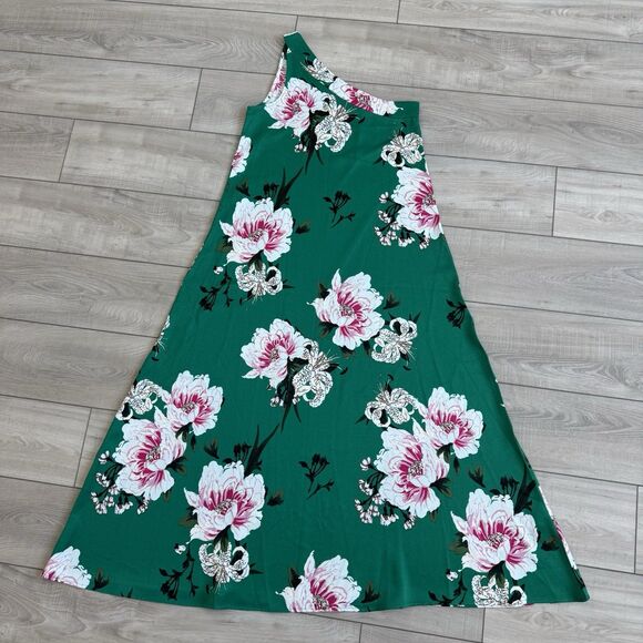 wild pony Dresses & Skirts - Wild Pony Green Floral One-Shoulder, Lightweight Maxi Dress Size M‎